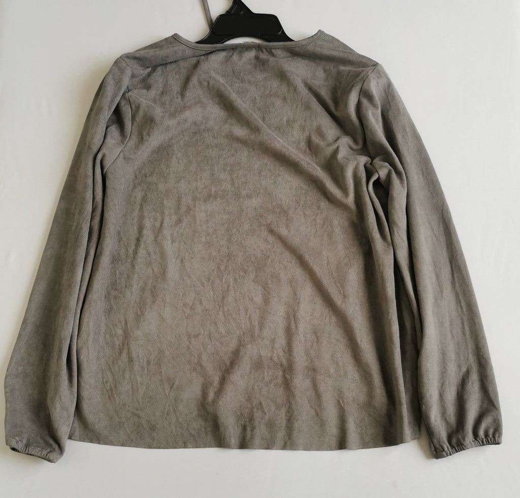 Pantalón corte recto con blusa piel de durazno