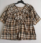 Blusa con olanes y pantalón Campana