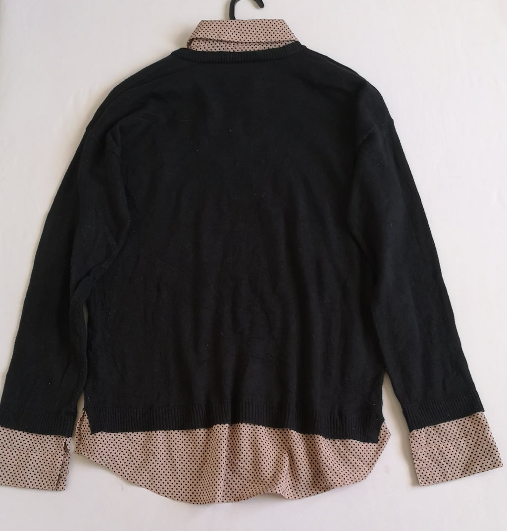 Blusa manga larga incluye collar 💙