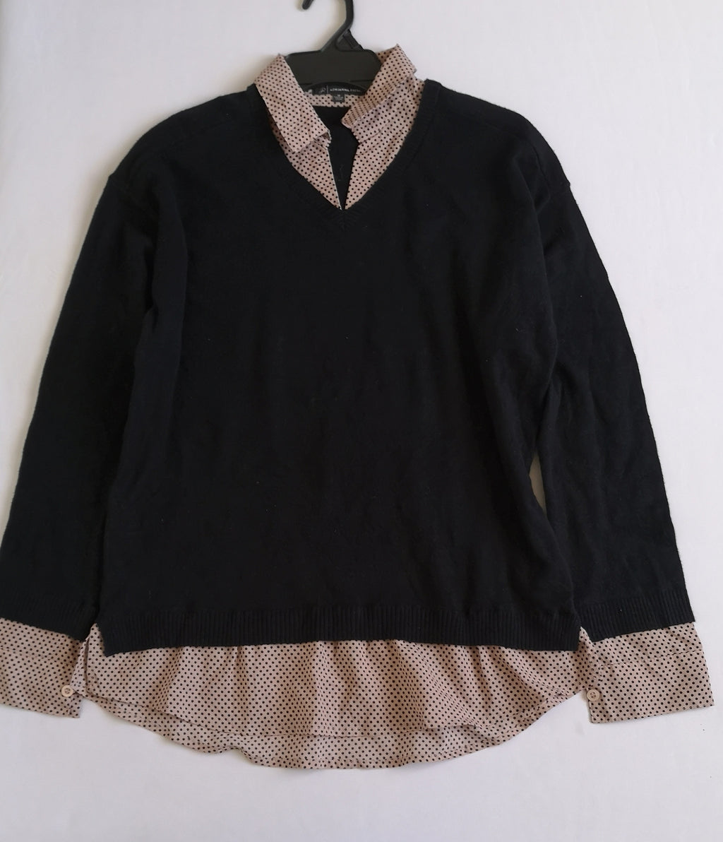 Blusa manga larga incluye collar 💙