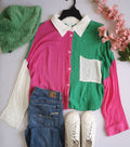 Blusa con botones incluye gorro