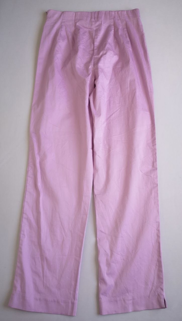 Blusa acanalada con pantalón cintura alta