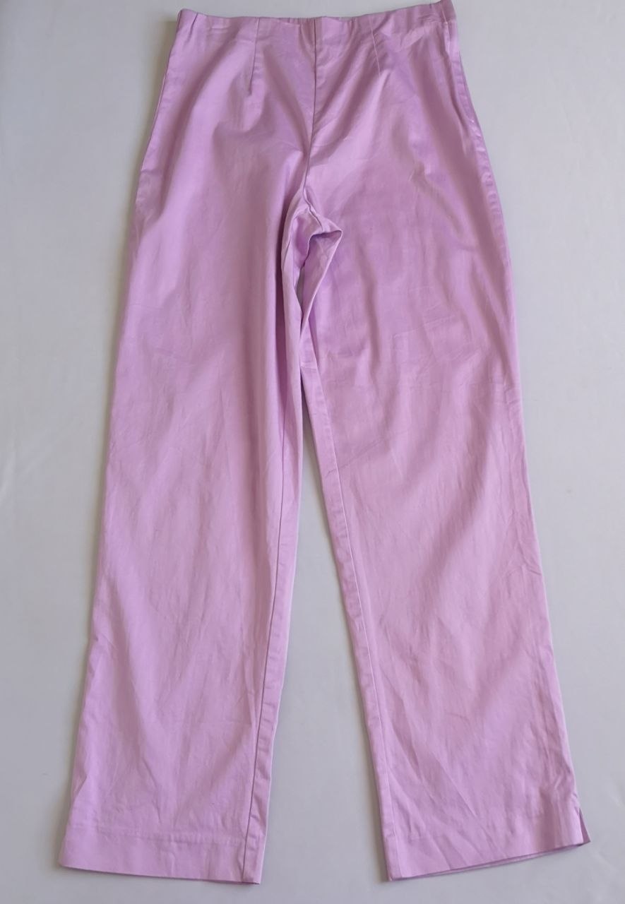 Blusa acanalada con pantalón cintura alta
