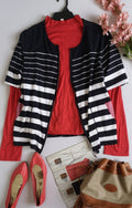 Cardigan manga corta con blusa tela suave ❤️