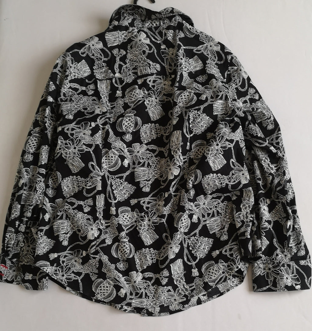 Chaleco tejido con blusa