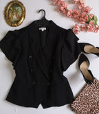 Blazer manga corta