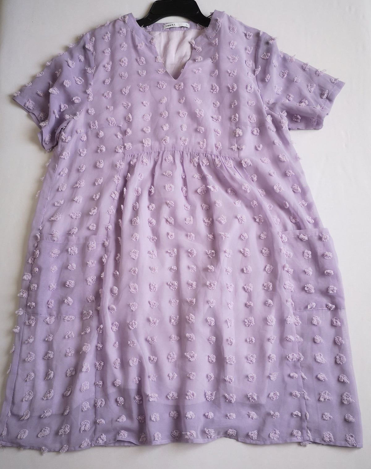 Vestido con bolsas adelante incluye cincho