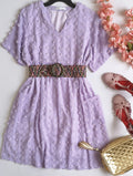 Vestido con bolsas adelante incluye cincho