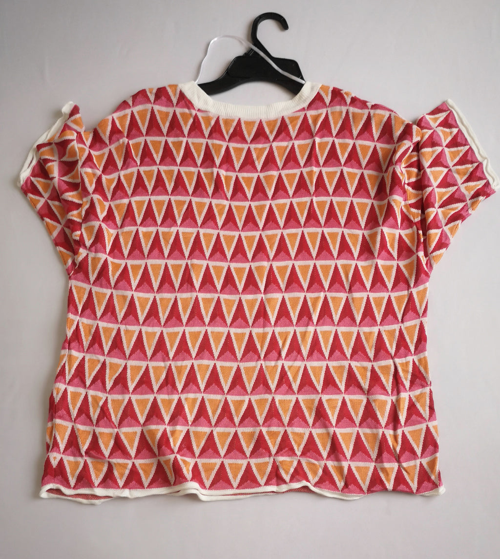 Blusa manga corta con pantalón tela suave ❤️