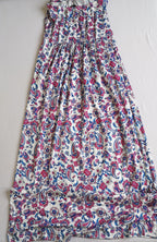 MaxiVestido strapless con cárdigan bordado
