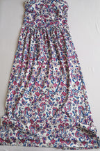 MaxiVestido strapless con cárdigan bordado