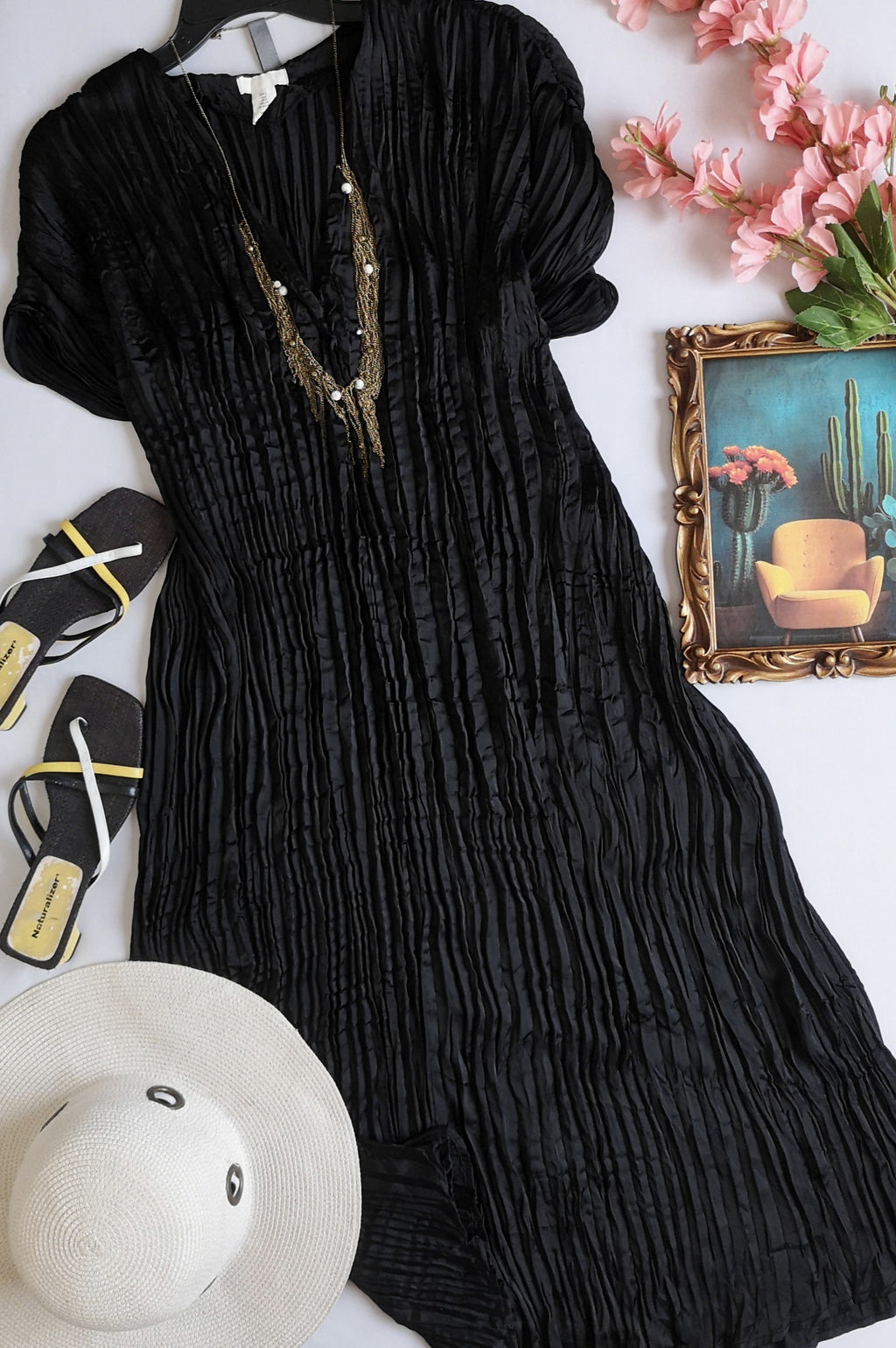 Vestido corrugado