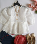 Blusa tipo peplum ⚓