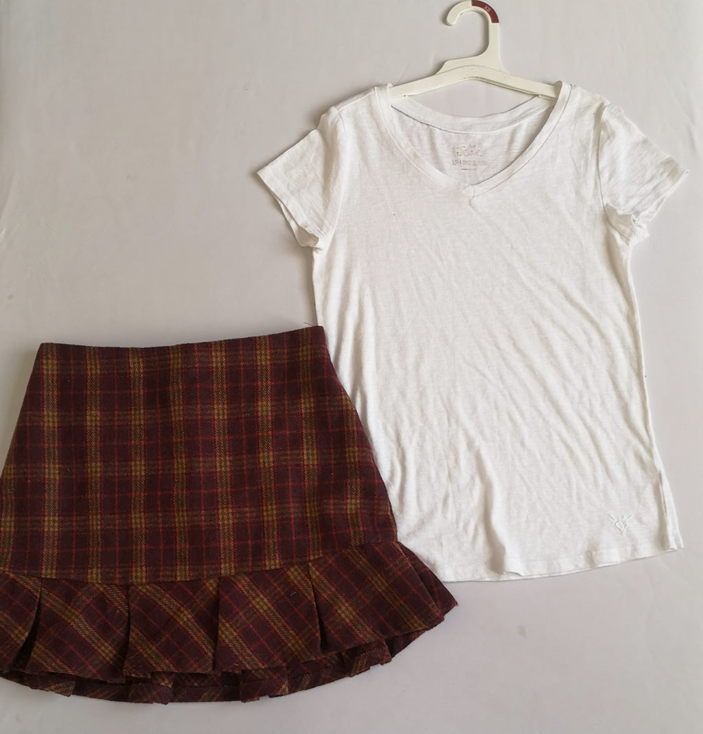 Blusa y falda con olanes 💙