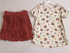 Falda con flecos y blusa ❤️