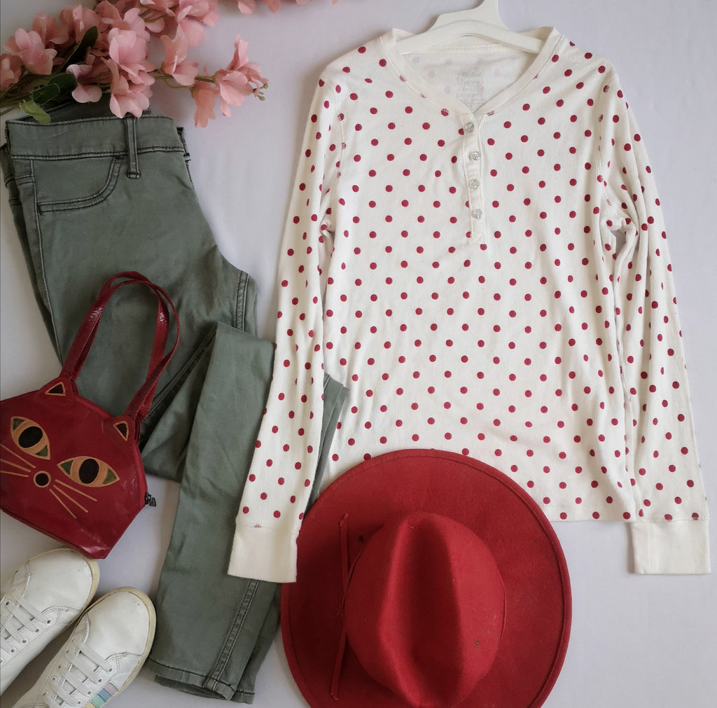 Jeans skinny con blusa manga larga ❤️