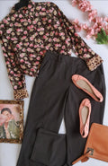 Pantalón de vestir con blusa manga larga ⚓