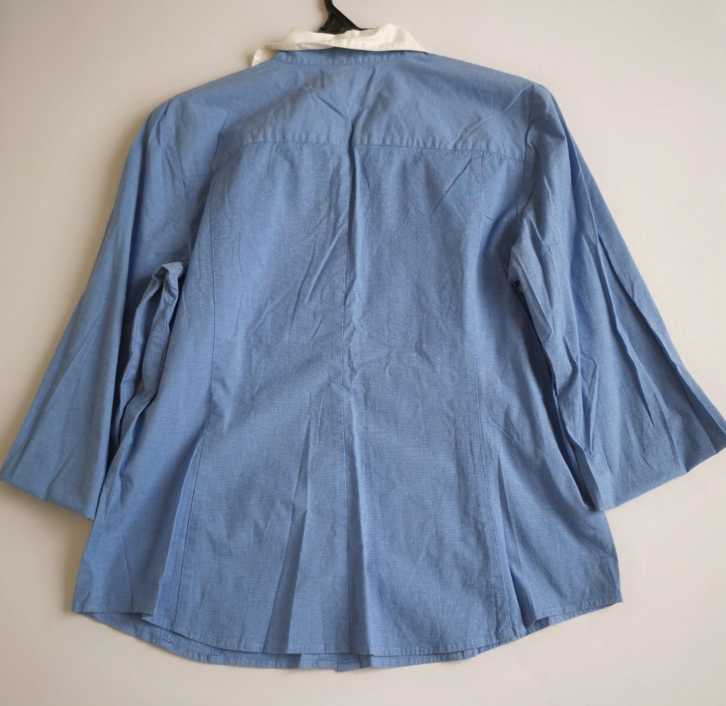 Blusa manga 3/4 con falda bordada
