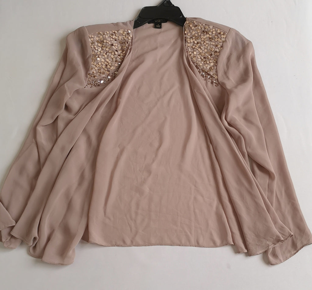 Chaqueta de chifon incluye cartera