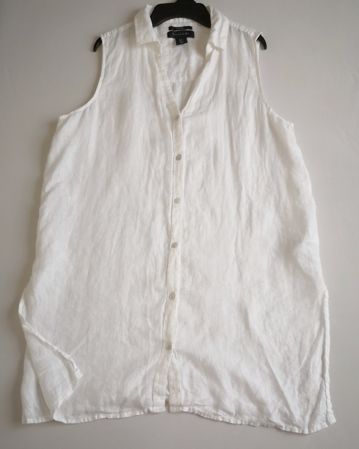 Blusa de lino larga incluye cartera