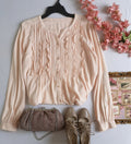 Blusa cuello redondo incluye cartera