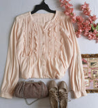 Blusa cuello redondo incluye cartera