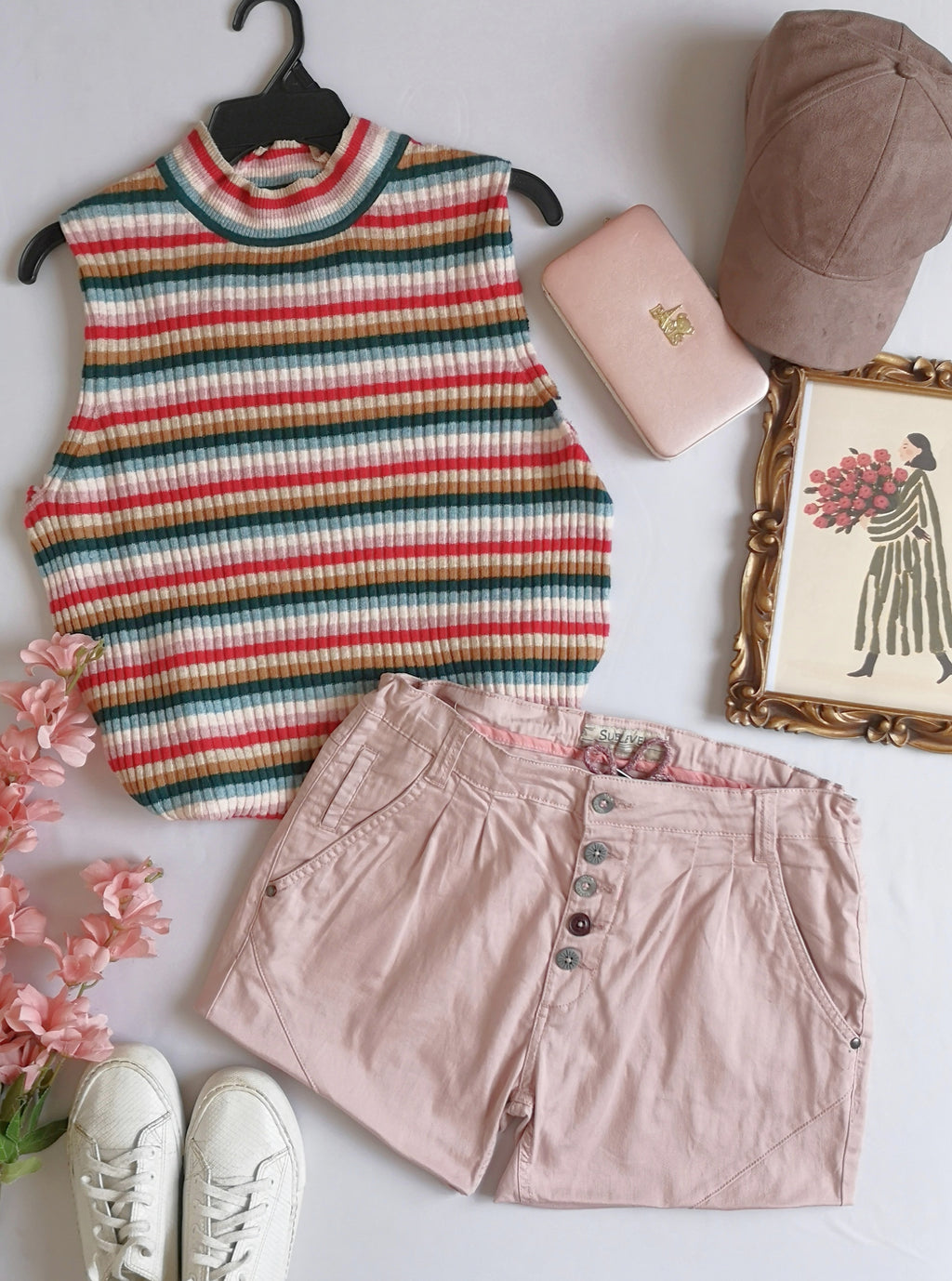 Blusa sin mangas con short ⚓