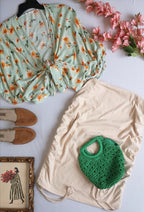 Kimono con falda corrugada ⚓