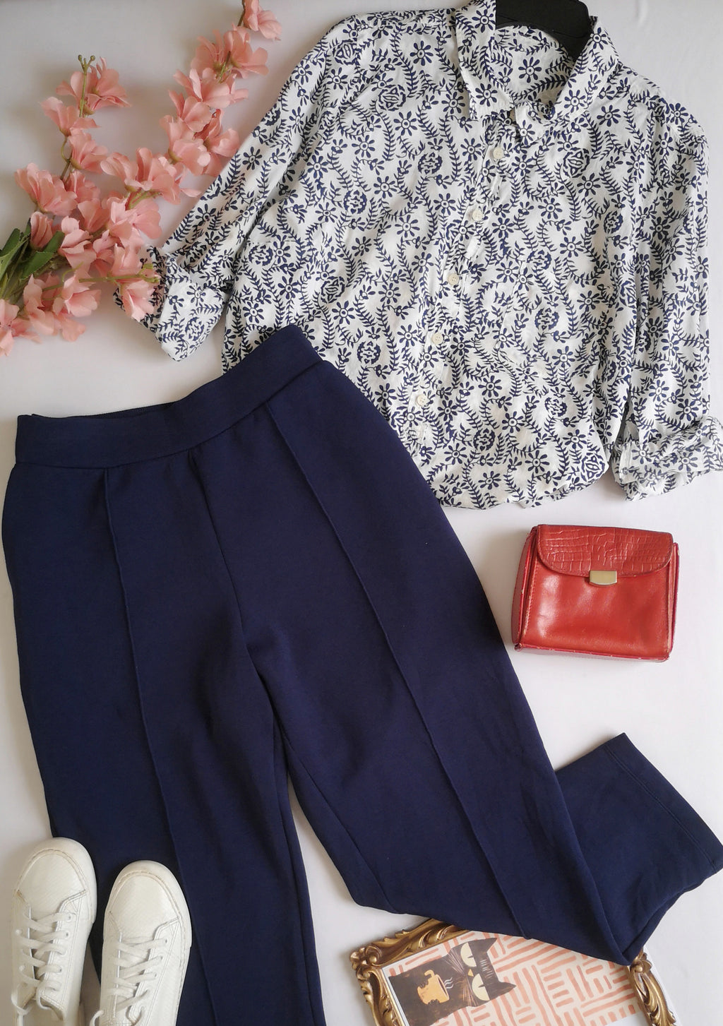 Panst con bolsas a los lados y blusa de algodón ❤️