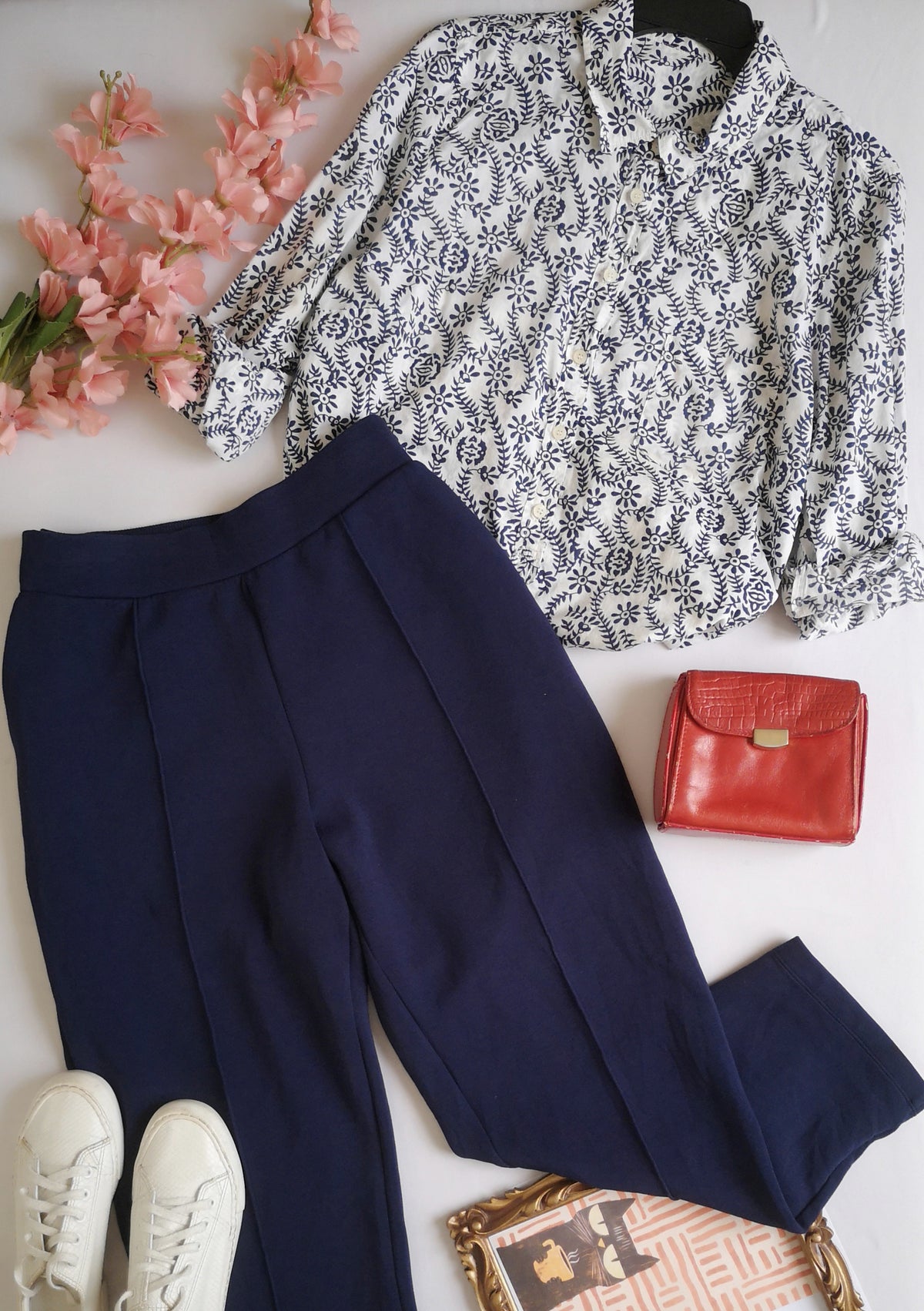 Panst con bolsas a los lados y blusa de algodón ❤️