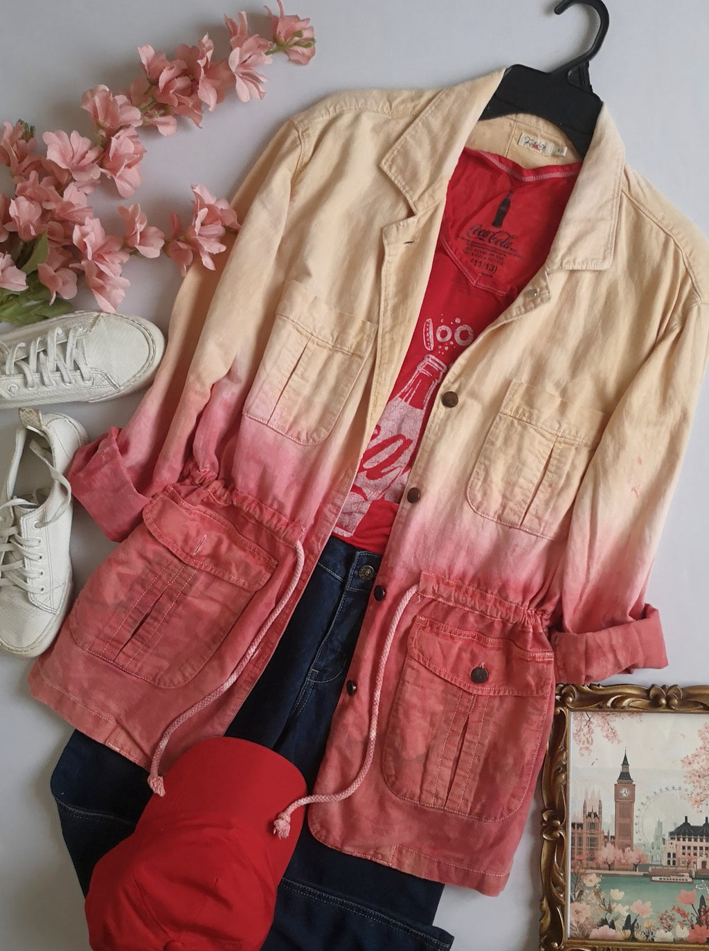 Jacket con cinto en la cintura
