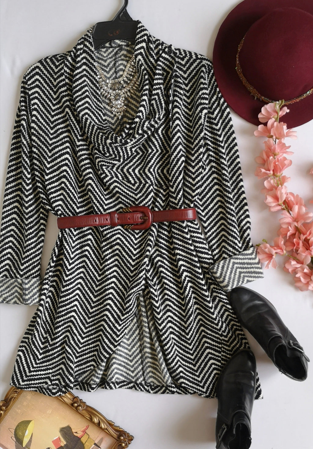 Cardigan cuello drapeado ❤️