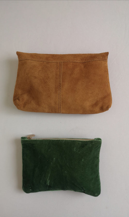Cartera de cuero con monedero