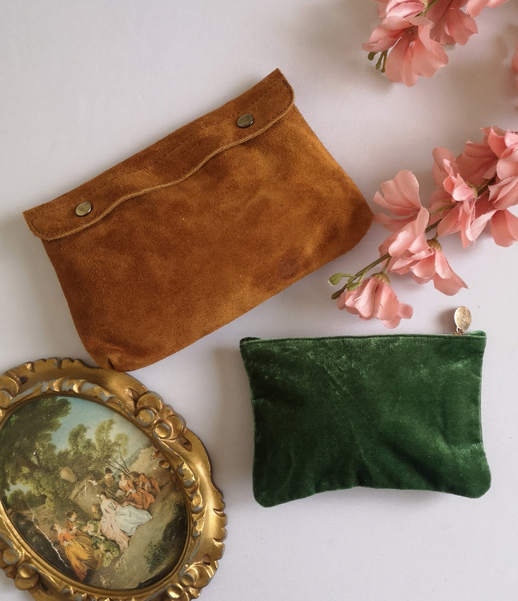 Cartera de cuero con monedero