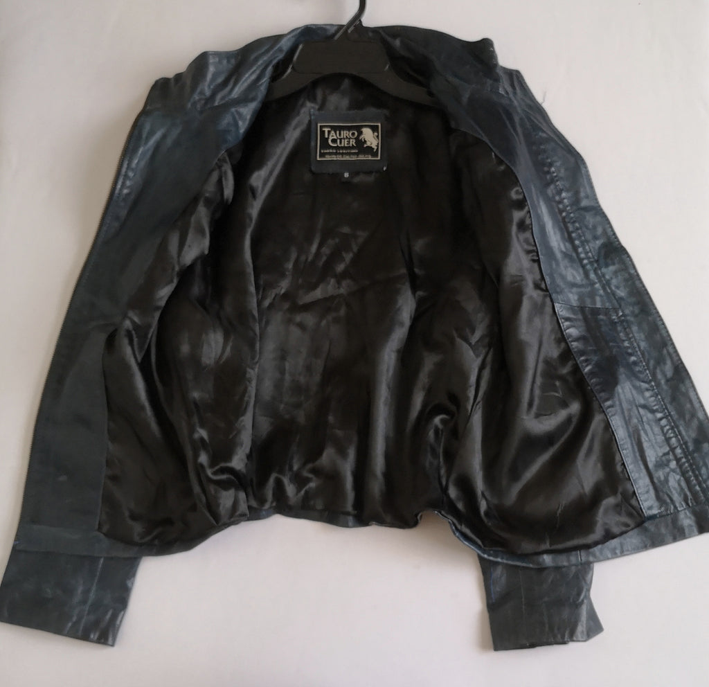 Chaqueta de cuero legítimo