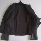 Chaqueta tipo cuero de borreguito adentro
