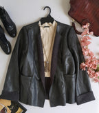 Chaqueta tipo cuero de borreguito adentro
