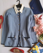 Chaqueta bordada tejida