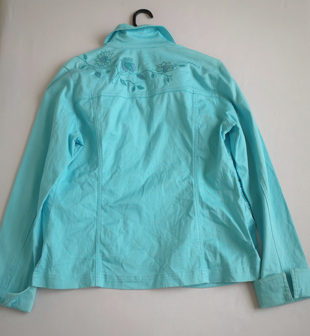Chaqueta bordada de algodón