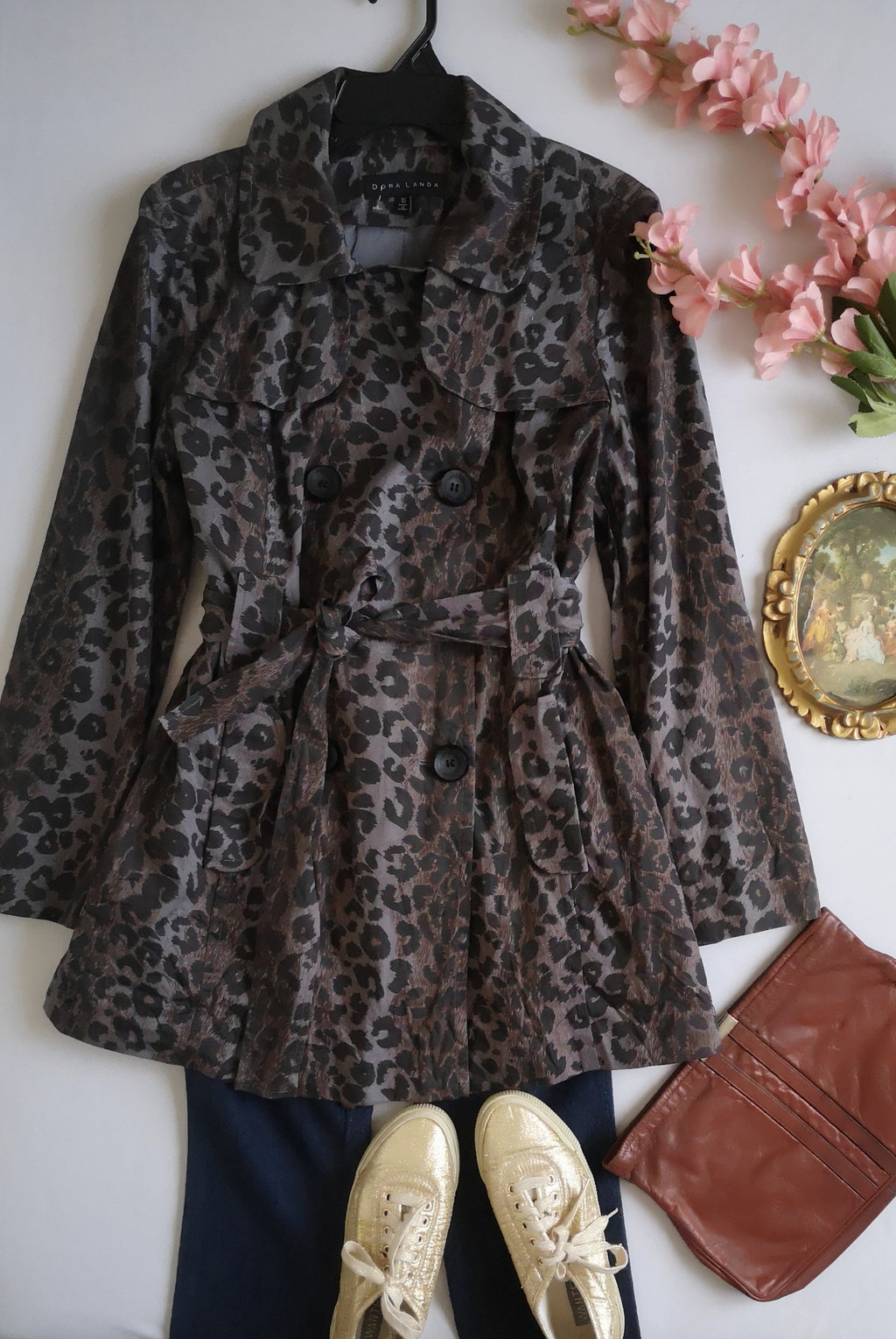 Gabardina animal print