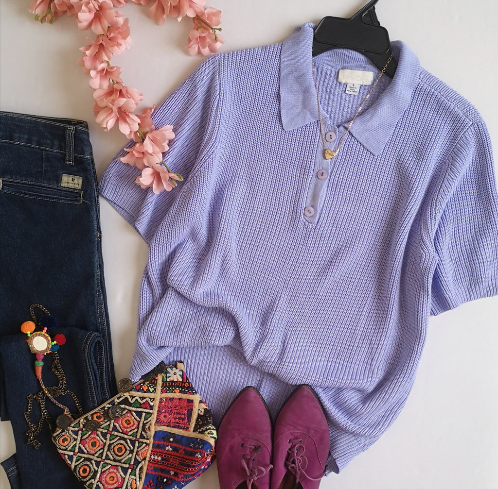 Blusa tejida incluye collar