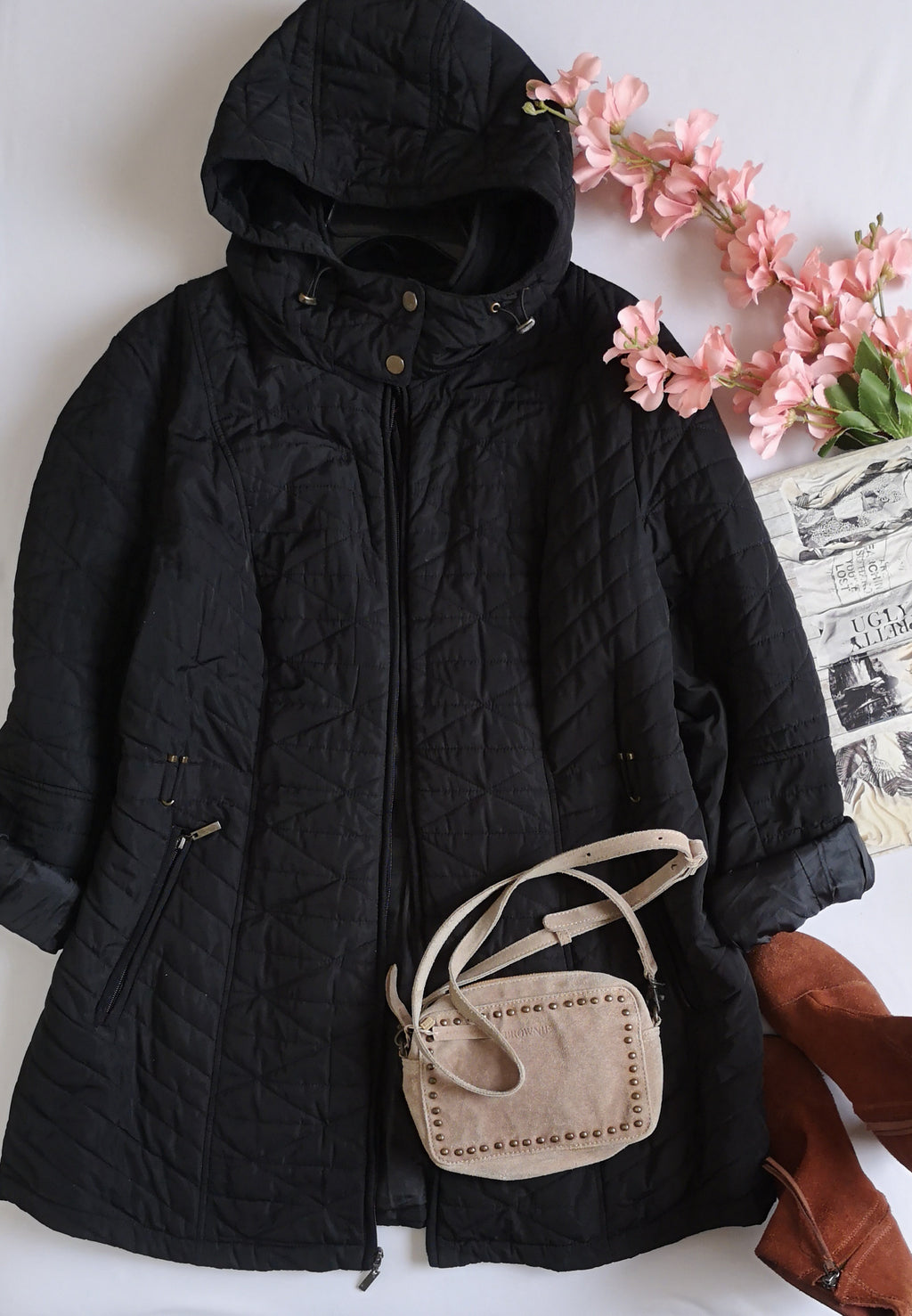 Chaqueta con gorro removible