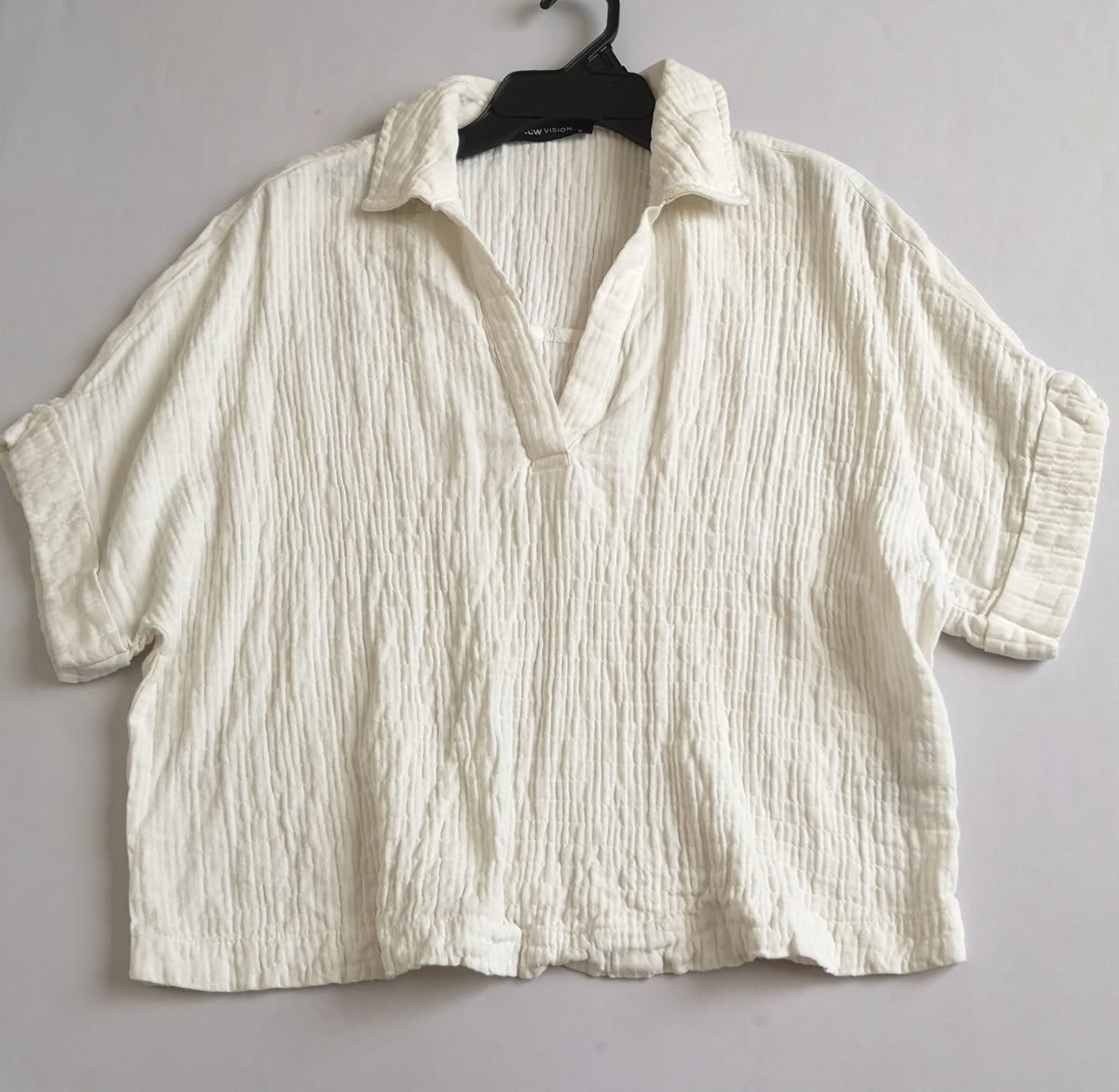Blusa corrugada incluye collar ❤️