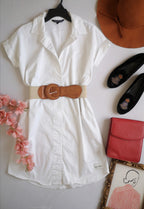 Vestido corte recto calvin klein incluye cincho