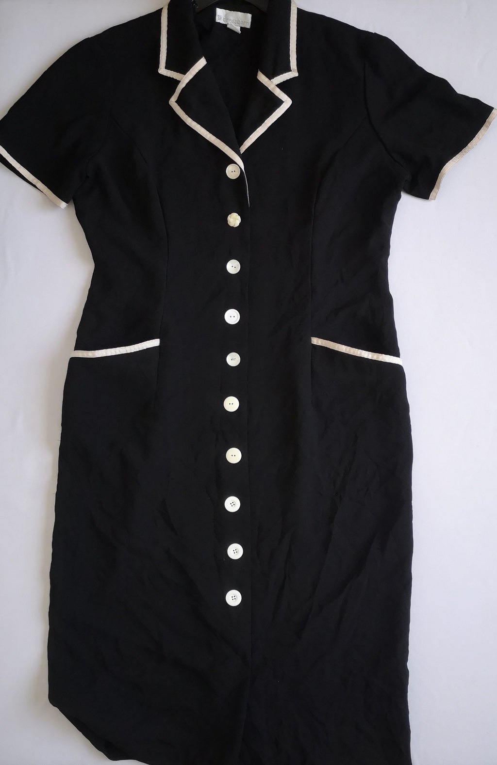 Vestido al tobillo con botones diferentes ⚓