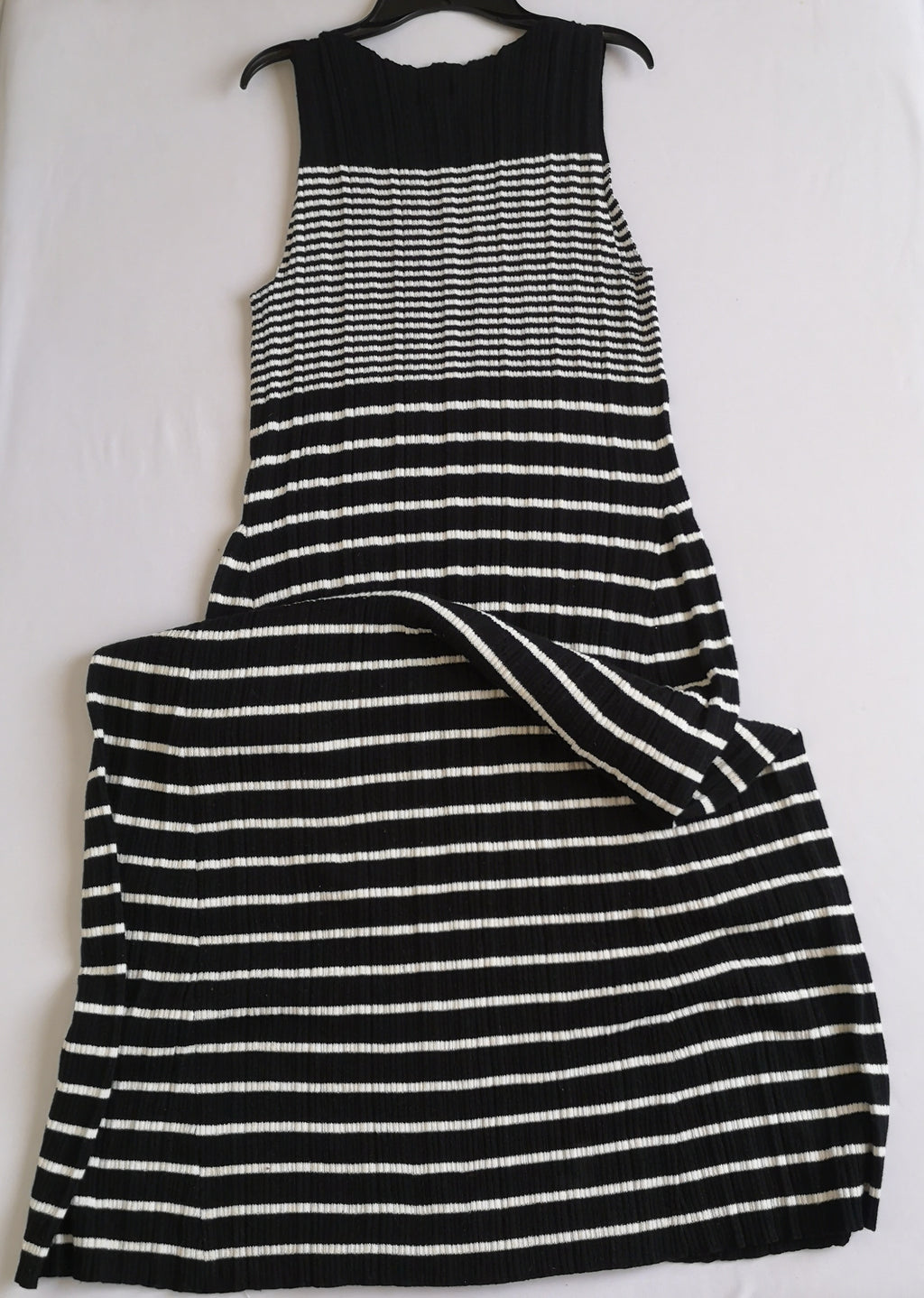 Vestido largo acanalado incluye cartera tejida ❤️