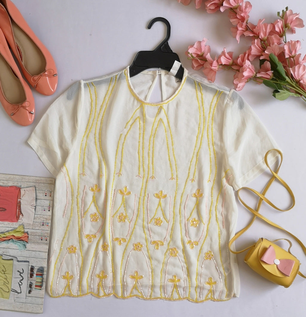 Blusa bordada incluye bolsita ⚓