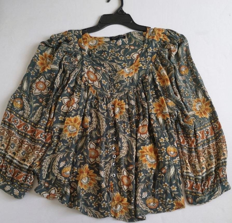 Blusa mangas bombachas con enterizo