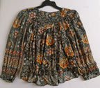 Blusa mangas bombachas con enterizo