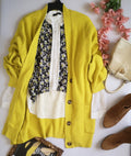 Cardigan tejido con blusa manga larga ❤️